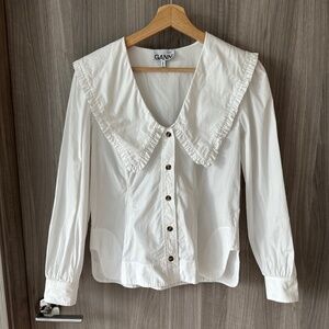 Ganni White blouse